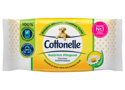 Cottonelle Feuchtes Toilettenpapier natürlich pflegend 42 Stück