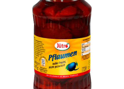 Jütro Pflaumen halbe Frucht leicht gezuckert 385g