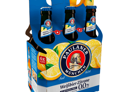 Paulaner Weißbier-Zitrone 0,0% alkoholfrei 6x0,33l