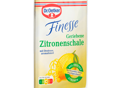 Dr, Oetker Finesse Geriebene Zitronenschale 18g