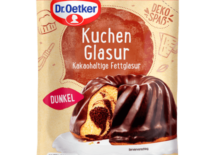 Dr, Oetker Kuchen Glasur Dunkel 150g