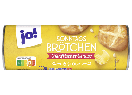 ja! Sonntagsbrötchen 330g, 6 Stück