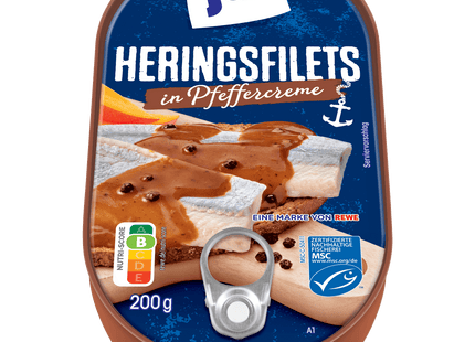 ja! Heringsfilets in Pfeffercreme MSC 200g