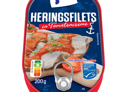 ja! Heringsfilets in Tomatencreme 200g