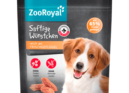 ZooRoyal Saftige Würstchen Geflügel 60g