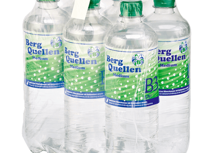 Bergquellen Mineralwasser Medium 6x0,75l