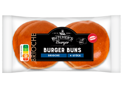 Butcher's Burger Brioche Burger Buns 4 Stück