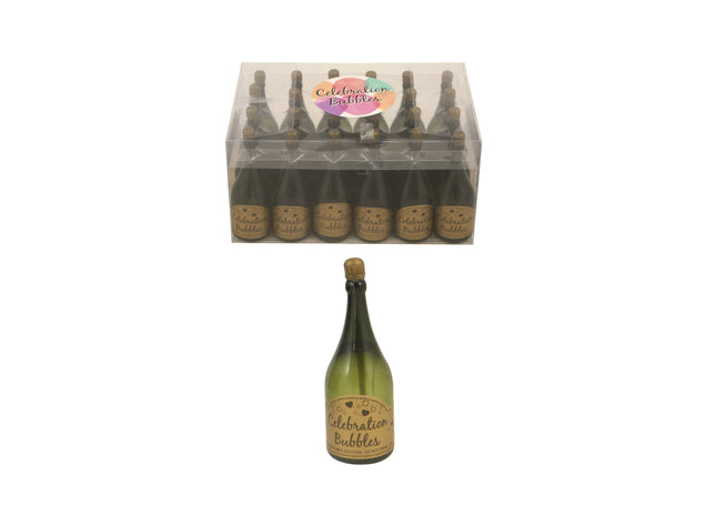 32ml Grüne Seifenblasenflasche 9cm mit goldenem Deck, Partyzubehör TK Gruppe® Grosshandel 