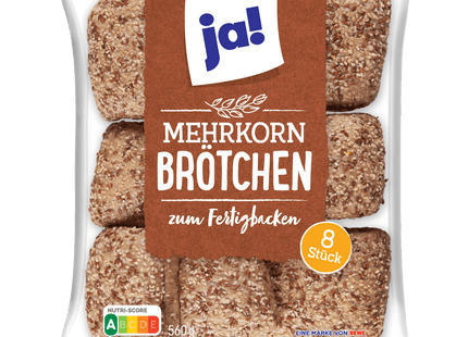 ja! Mehrkornbrötchen 8 Stück 560g