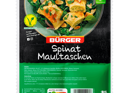 Bürger Spinat Maultaschen 300g