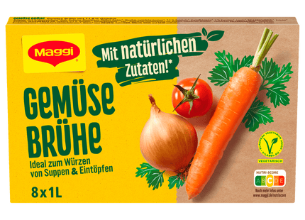 Maggi Gemüse Brühe 168g, ergibt 8x1l