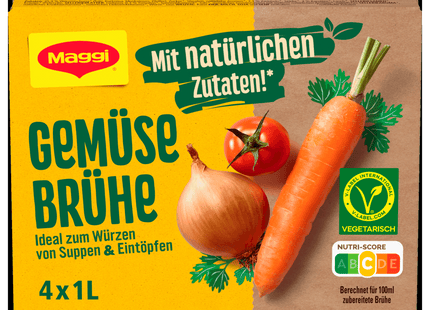 Maggi Gemüse Brühe 84g, ergibt 4x1l