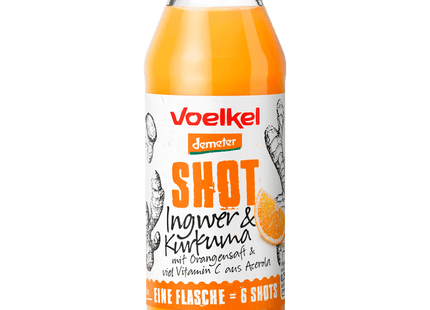 Voelkel Bio Demeter Shot Ingwer & Kurkuma 0,28l