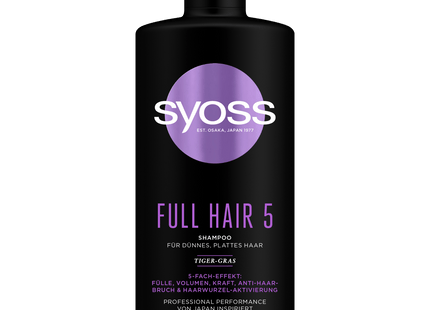 Syoss Full Hair 5 Shampoo Tiger-Gras 440ml