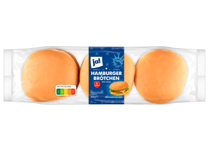 ja! Hamburger Brötchen 6 Stück 300g