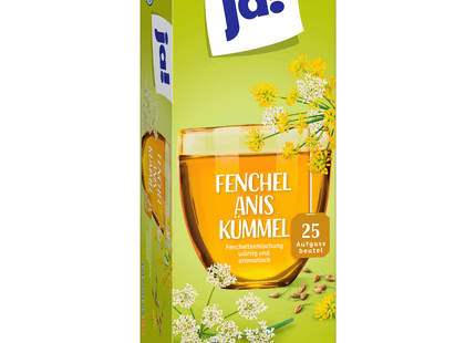 ja! Fenchel Anis Kümmel Tee 50g, 25 Beutel