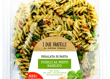 I Due Fratelli Insalata di Pasta Fusilli Al Pesto Basilico 500g