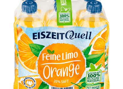 Eiszeit Quell Feine Limo Orange 6x0,5l