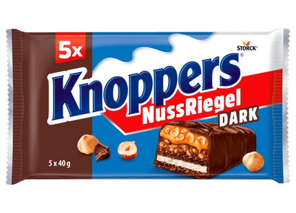 Knoppers NussRiegel Dark 200g, 5 Stück