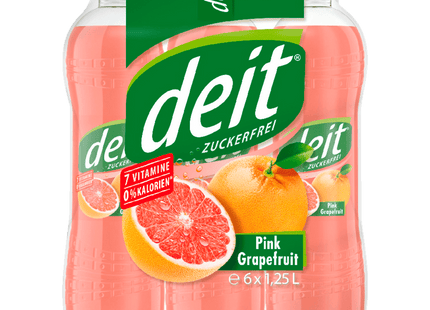 Deit Pink Grapefruit zuckerfrei 6x1,25l