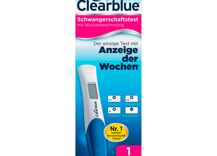 Clearblue Schwangerschaftstest Anzeige der Wochen Digital 1 Stück