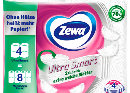 Zewa Ultra Smart Toilettenpapier 4-lagig 4x280 Blatt