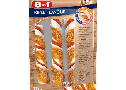 8in1 Hundesnacks Triple Flavour 118g