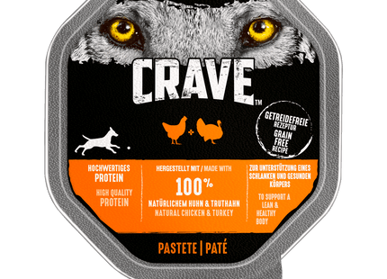 Crave Pastete Huhn & Truthan 150g