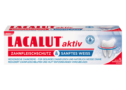 Lacalut aktiv Zahncreme Zahnfleischschutz & sanftes Weiss 75ml