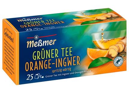 Meßmer Grüner Tee Orange-Ingwer 44g, 25 Beutel