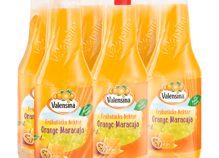 Valensina Frühstücks-Nektar Orange-Maracuja 6x1l