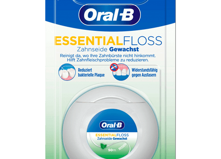 Oral-B Essential Floss Zahnseide Minze gewachst 50m