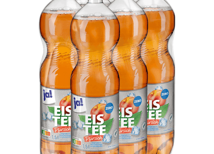 ja! Eistee Pfirsich zero 6x1,5l