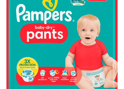 Pampers Baby-Dry Windeln Pants Gr.4 9-15kg 27 Stück