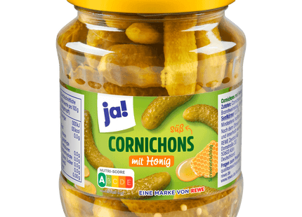 ja! Cornichons mit Honig 350g