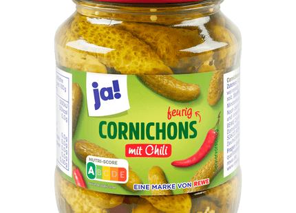 ja! Cornichons mit Chili 190g