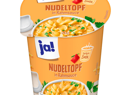 ja! Nudeltopf in Rahmsauce 63g