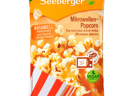 Seeberger Mikrowellen Popcorn Karamell vegan 90g