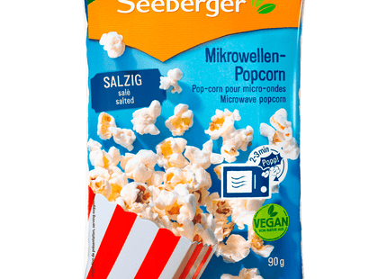 Seeberger Mikrowellen Popcorn salzig vegan 90g