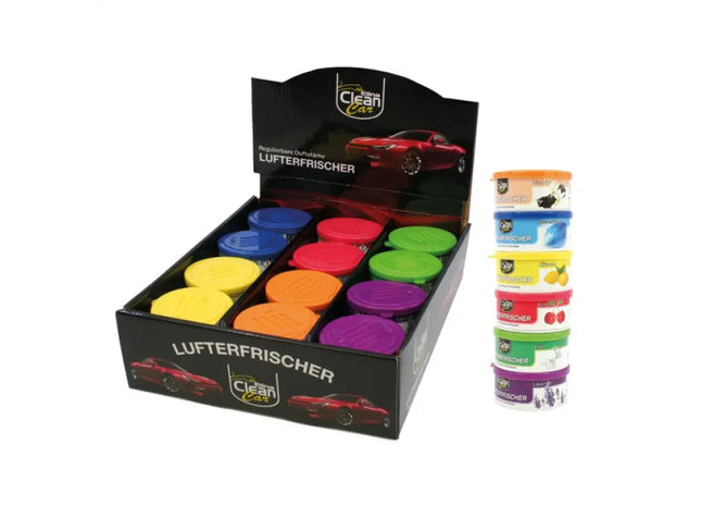 35g CLEAN Car Air Freshener - Refreshing Fragrance, 24-Pack Display for Vehicles, Odor Eliminator TK Gruppe® Grosshandel 