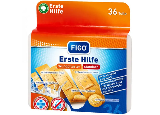 36-teilige Erste-Hilfe-Box - Notfall-Set für Wundversorgung TK Gruppe® Grosshandel 