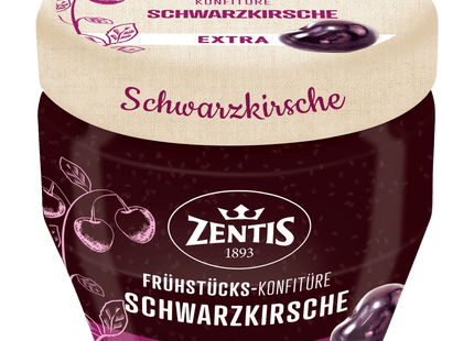 Zentis Frühstückskonfitüre Schwarzkirsche Extra 230g