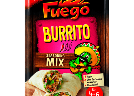 Fuego Burrito Seasoning Mix vegan 30g