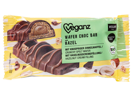 Veganz Bio Wafer Choc Bar Hazel vegan 30g