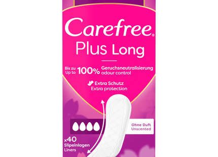 Carefree Slipeinlagen Plus long 40 Stück