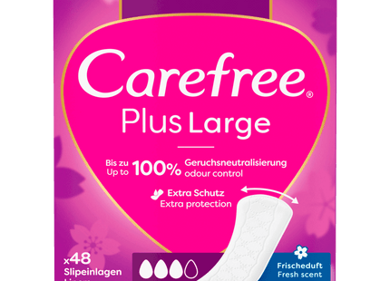 Carefree Slipeinlagen Plus large Frischeduft 48 Stück