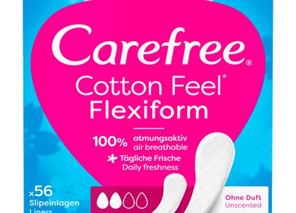 Carefree Slipeinlagen Cotton Feel Flexiform 56 Stück