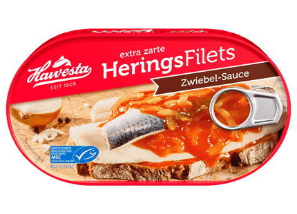 Hawesta HeringsFilets Zwiebel-Sauce MSC 200g