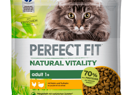 Perfect Fit Katze Beutel Natural Vitality Adult mit Huhn und Truthahn 650g