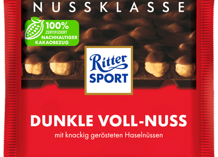 Ritter Sport Dunkle Voll-Nuss 100g